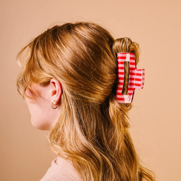 Claw Clip - Peppermint Stripes