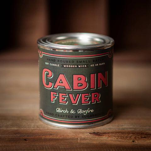 Cabin Fever Soy Candle with Wooden Wick