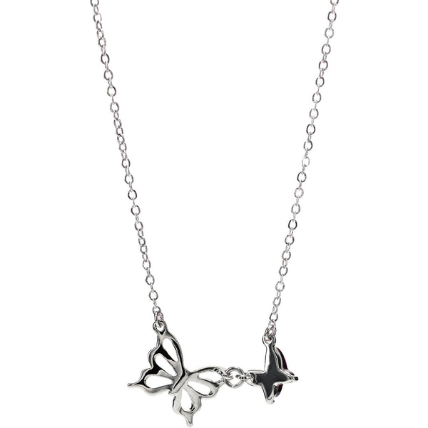 Heaven 16"-18"  Butterfly Memorial  Necklace