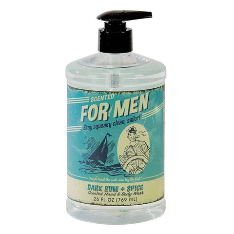 26oz Men Body Wash || Dark Rum & Spice