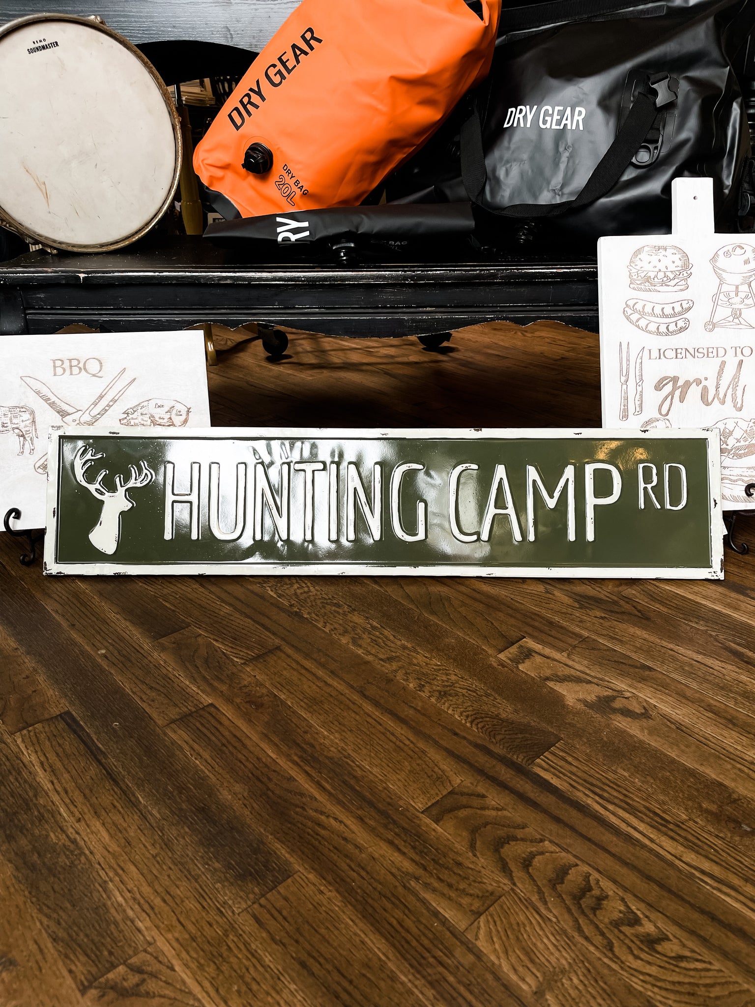 Hunting Camp Metal Sign