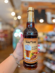 Skinny Syrups || Sugar Free Maple Bourbon Pecan Syrup