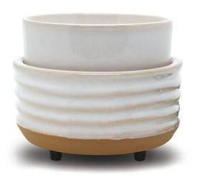 Swan Creek Candle Co || Ivory Wave Wax Warmer