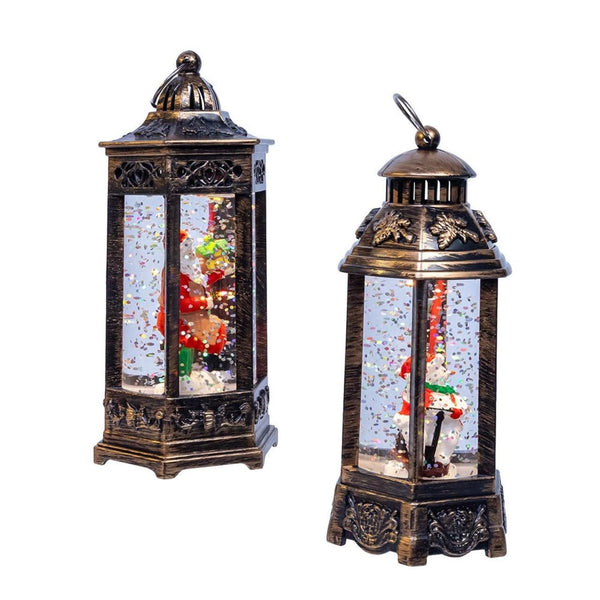 Light-Up Multicolor Santa/Snowman Lanterns
