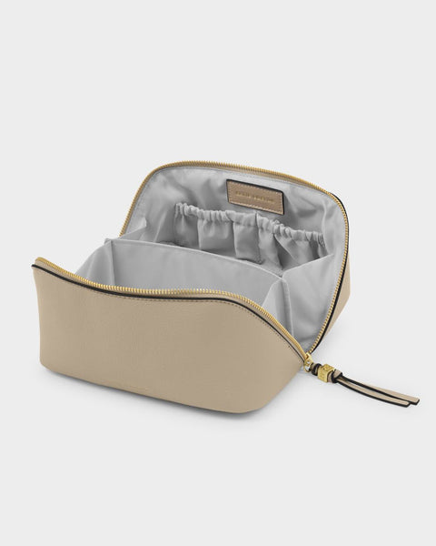 Katie Loxton || Soho Medium Make Up Bag - Light Taupe