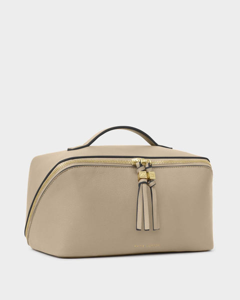 Katie Loxton || Soho Large Make Up Bag - Light Taupe