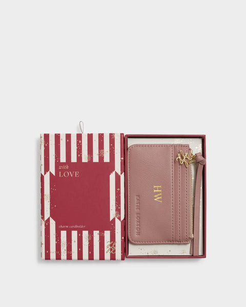 Katie Loxton || Gift Boxed Coin & Card Holder - Deep Rose