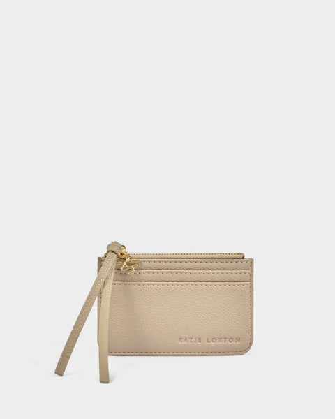 Katie Loxton || Gift Boxed Coin & Card Holder - Light Taupe