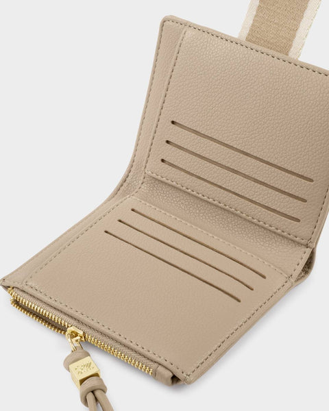 Katie Loxton || Lottie Fold Out Wallet in Light Taupe