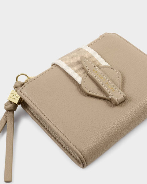 Katie Loxton || Lottie Fold Out Wallet in Light Taupe