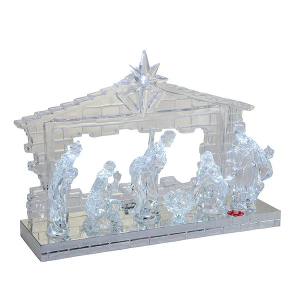 8.7" Light-Up Musical Nativity Scene