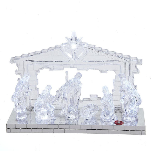8.7" Light-Up Musical Nativity Scene