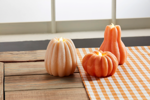 Pumpkin Flameless Candles