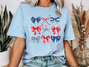Red White & Bows Tee