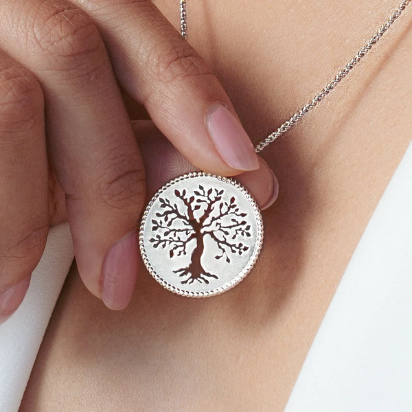 Rizen  ||  Olive Tree Necklace - Sterling Silver