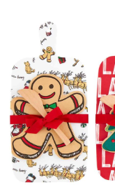 CHRISTMAS MELAMINE BOARD & NAPKIN SET