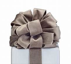 TAUPE VELVET RIBBON 1.5" X 20YD