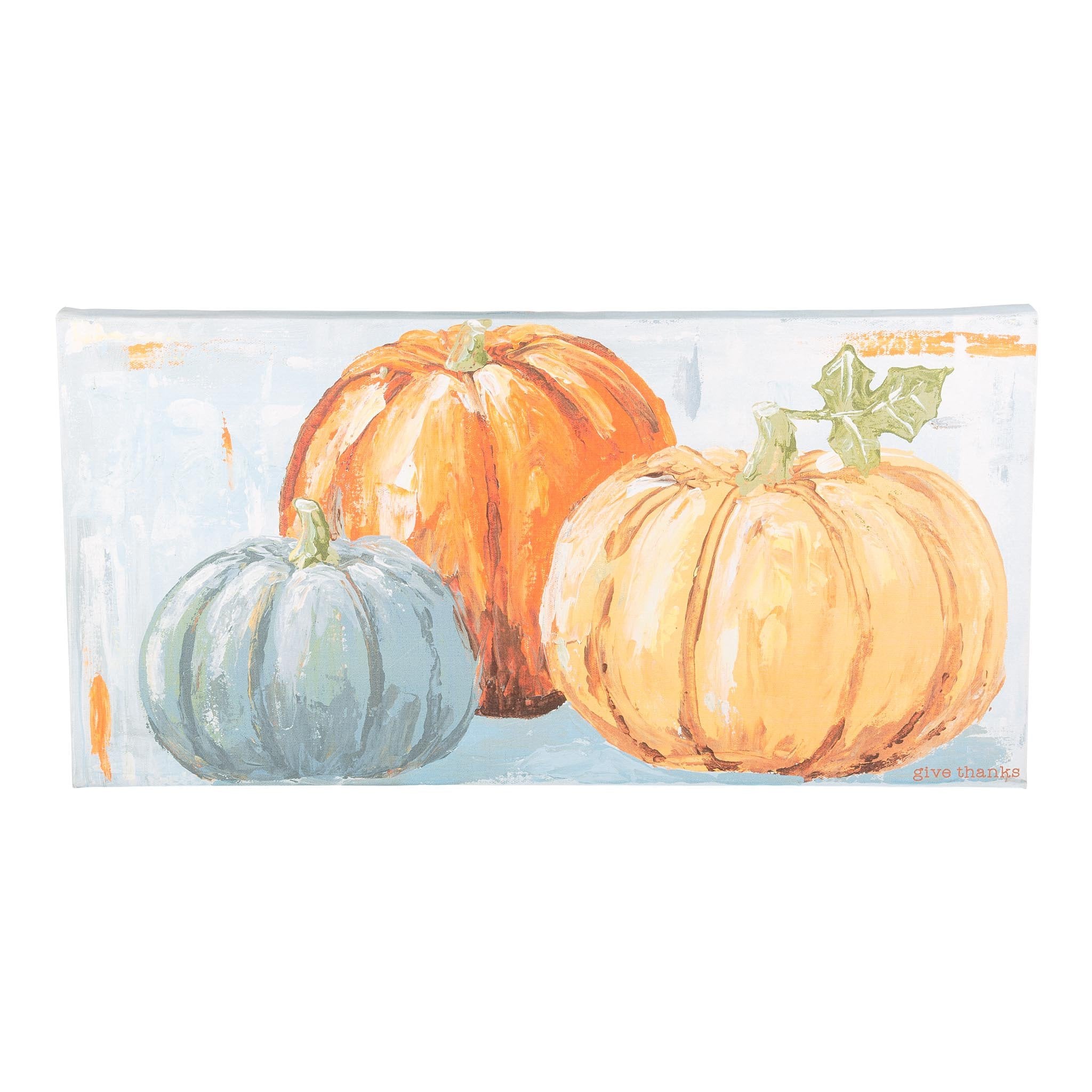 Three Pumpkins Canvas