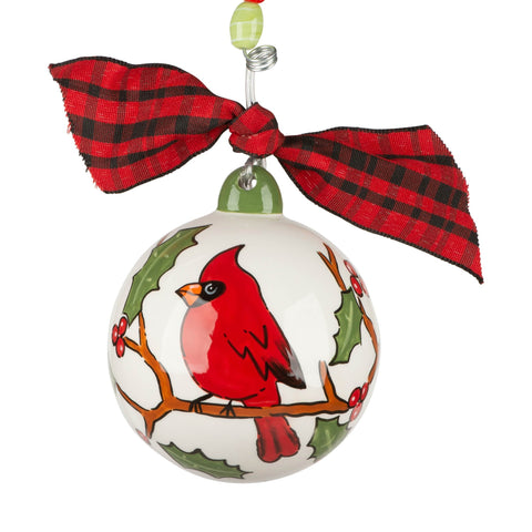 Cardinal on Branch Ornament