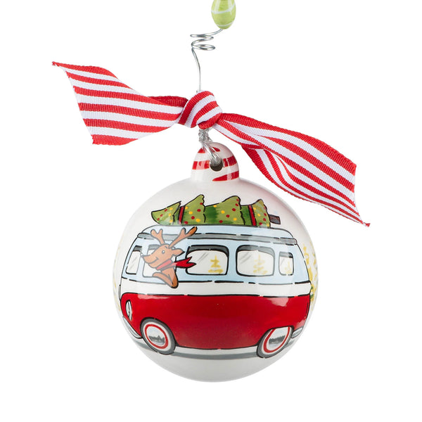 Reindeer VW Bus Ornament