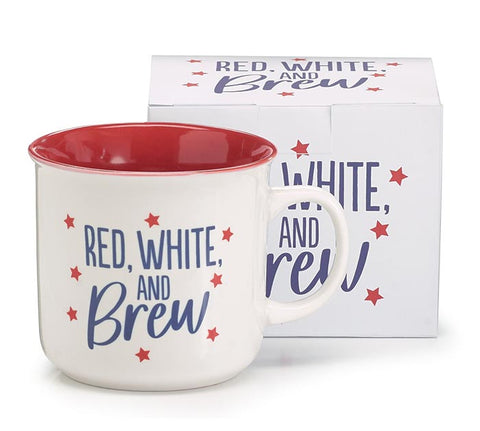Red White and Brew Mug