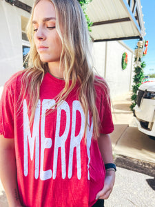 MERRY Tee || Red