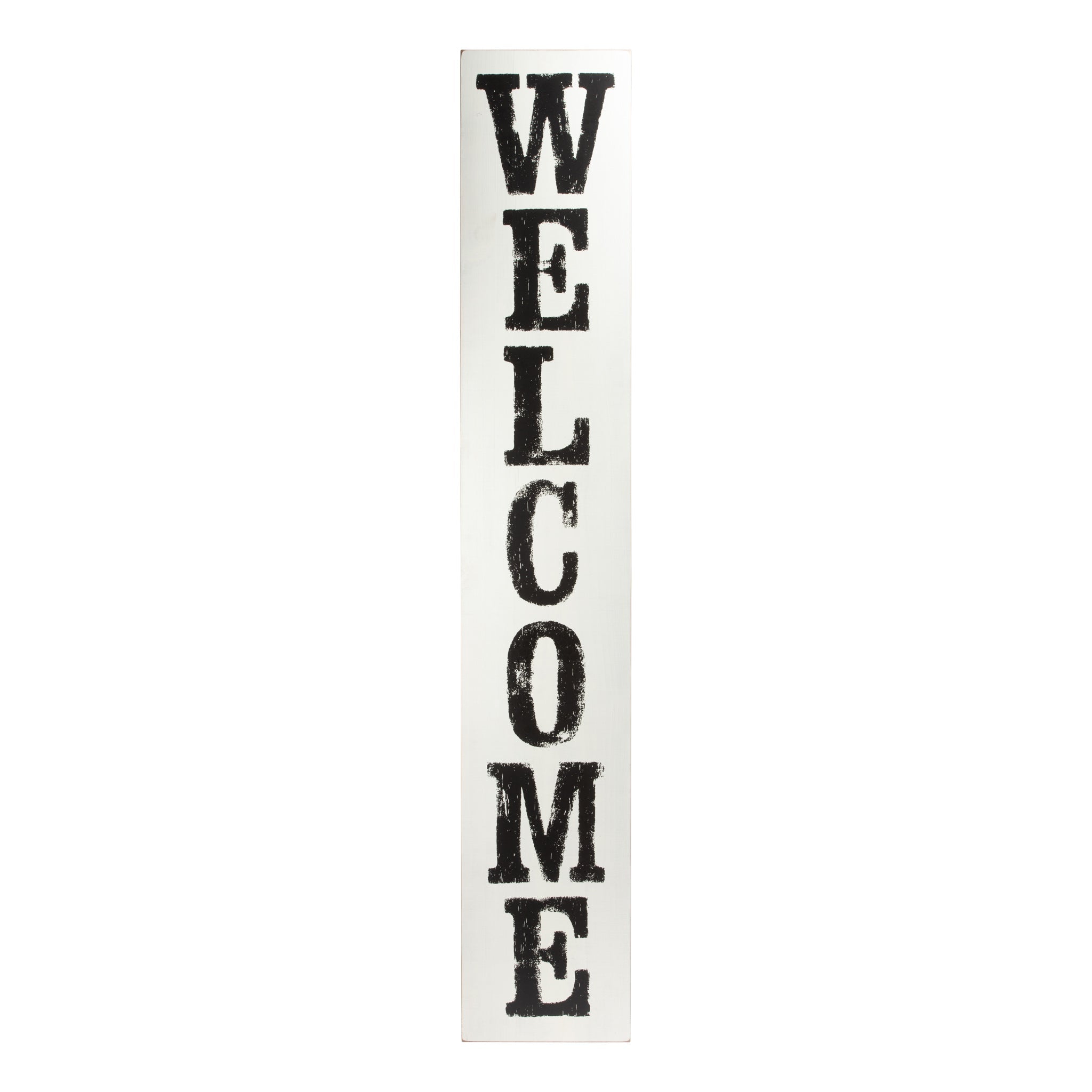 Whitewashed Welcome Wood Board (Pair with Toppers)