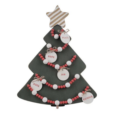 CHRISTMAS TREE WITH ORNAMENTS TOPPER