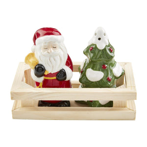 Santa & Tree Salt & Pepper Shaker Set