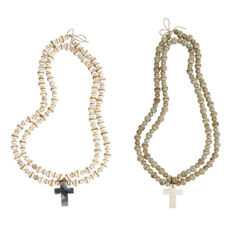 Marble Decorative Cross Beads