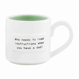 Dad Instructions Sentiment Mug