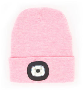 Night Scope Brightside Rechargeable LED Beanie || Pink