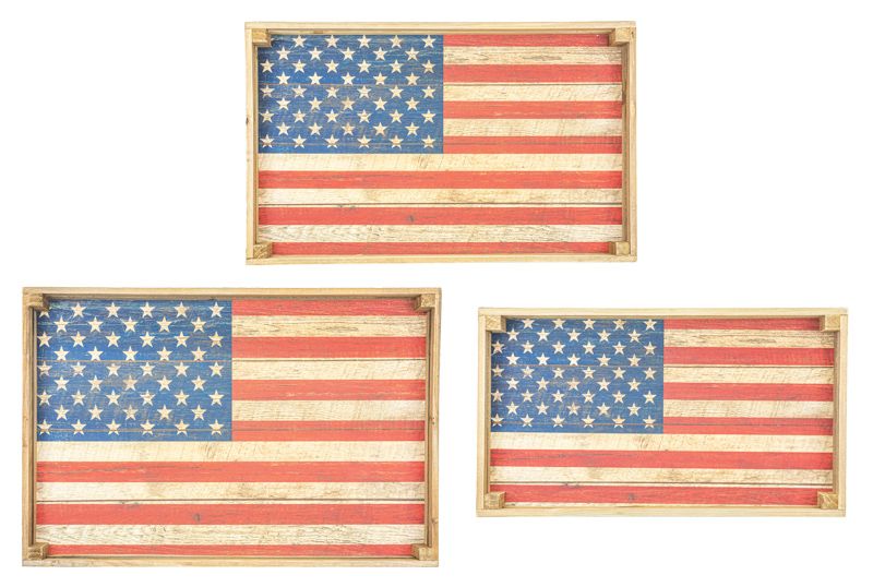 American Flag Serving Tray