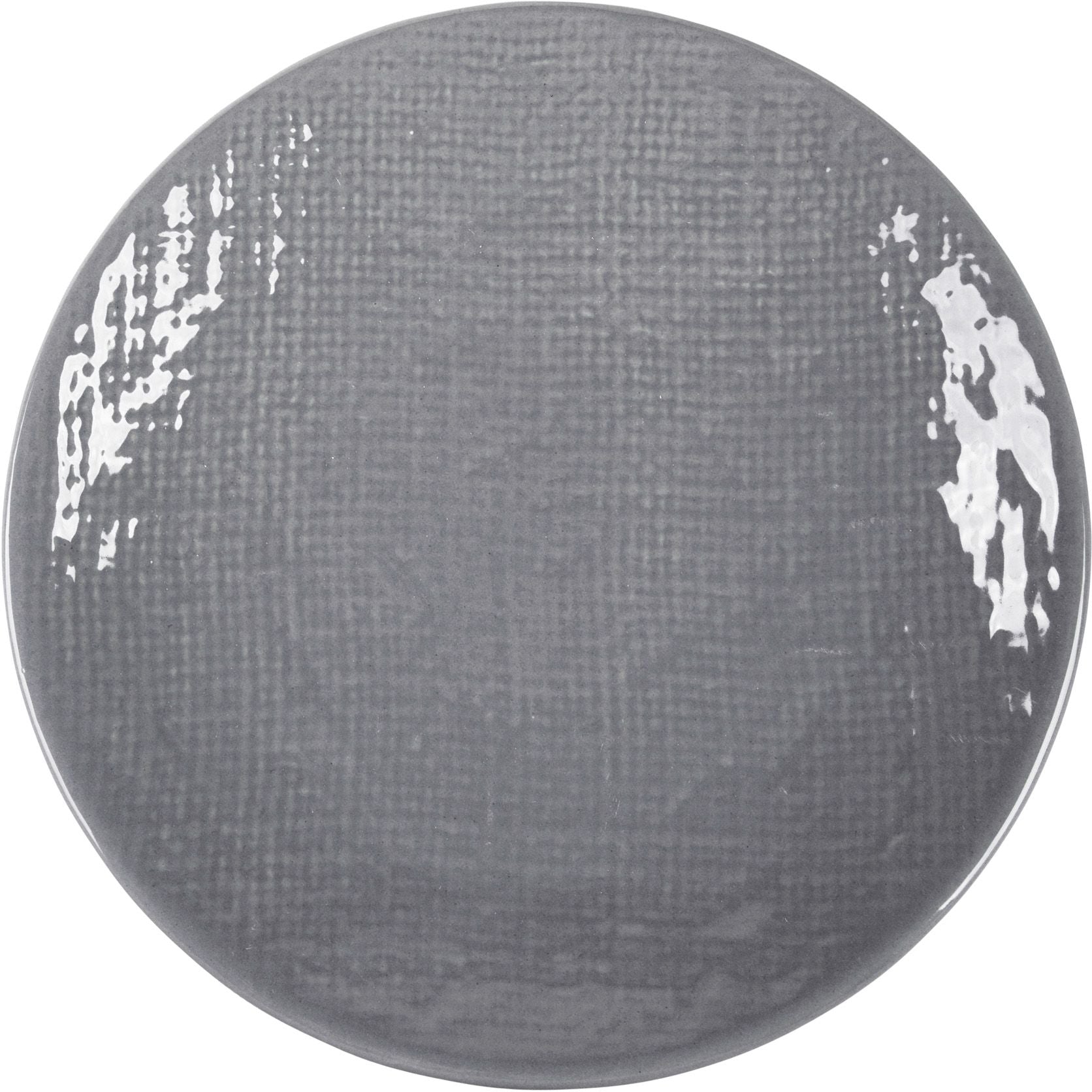 8" Round Dark Grey Salad Plate