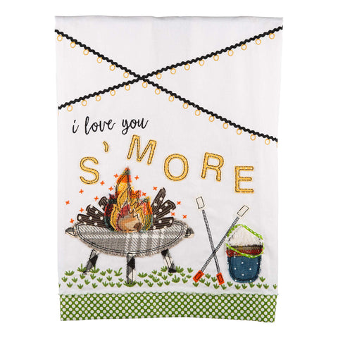 I Love You Smore Tea Towel