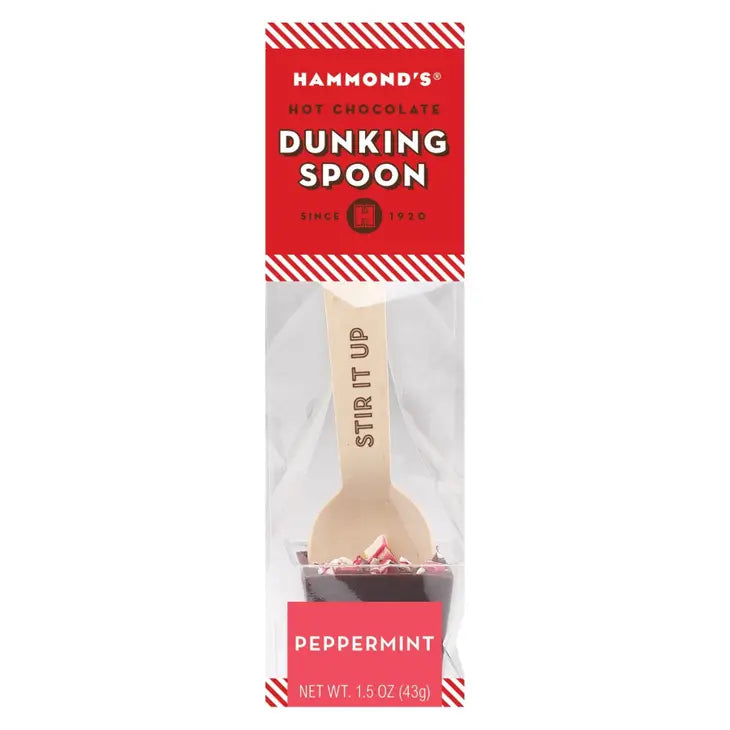 Hammond's Candies || Peppermint Dark Chocolate Dunking Spoon 1.5oz