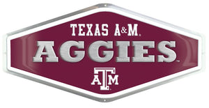 Texas A&M Embossed Metal Sign