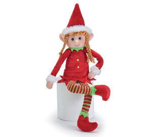 Girl Elf Christmas Plush