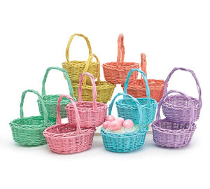 Willow Basket in Spring Colors