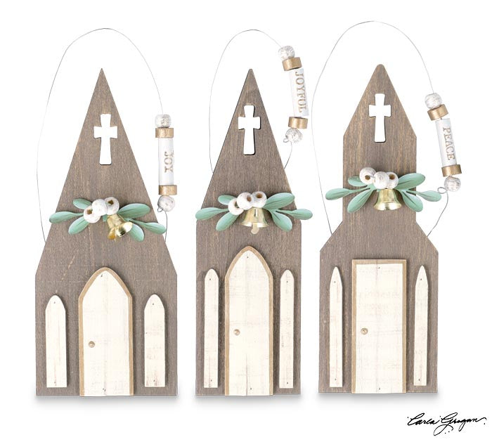 Large Wooden Church Ornaments