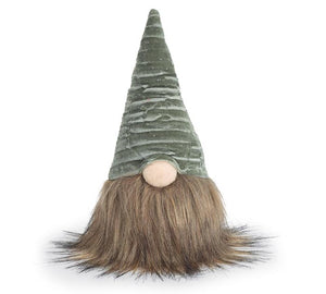 Gnome with Green Hat & Brown Beard || Small