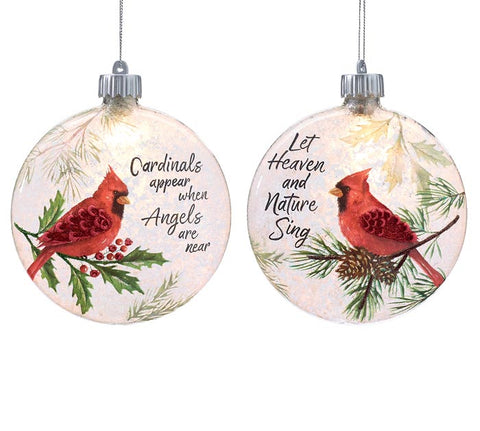 Light Up Cardinal Ornament