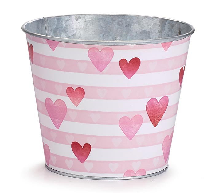 6" Heart Stripe Pot Cover