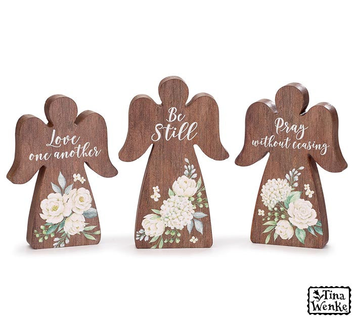 Angels with Messages and Raised Flowers