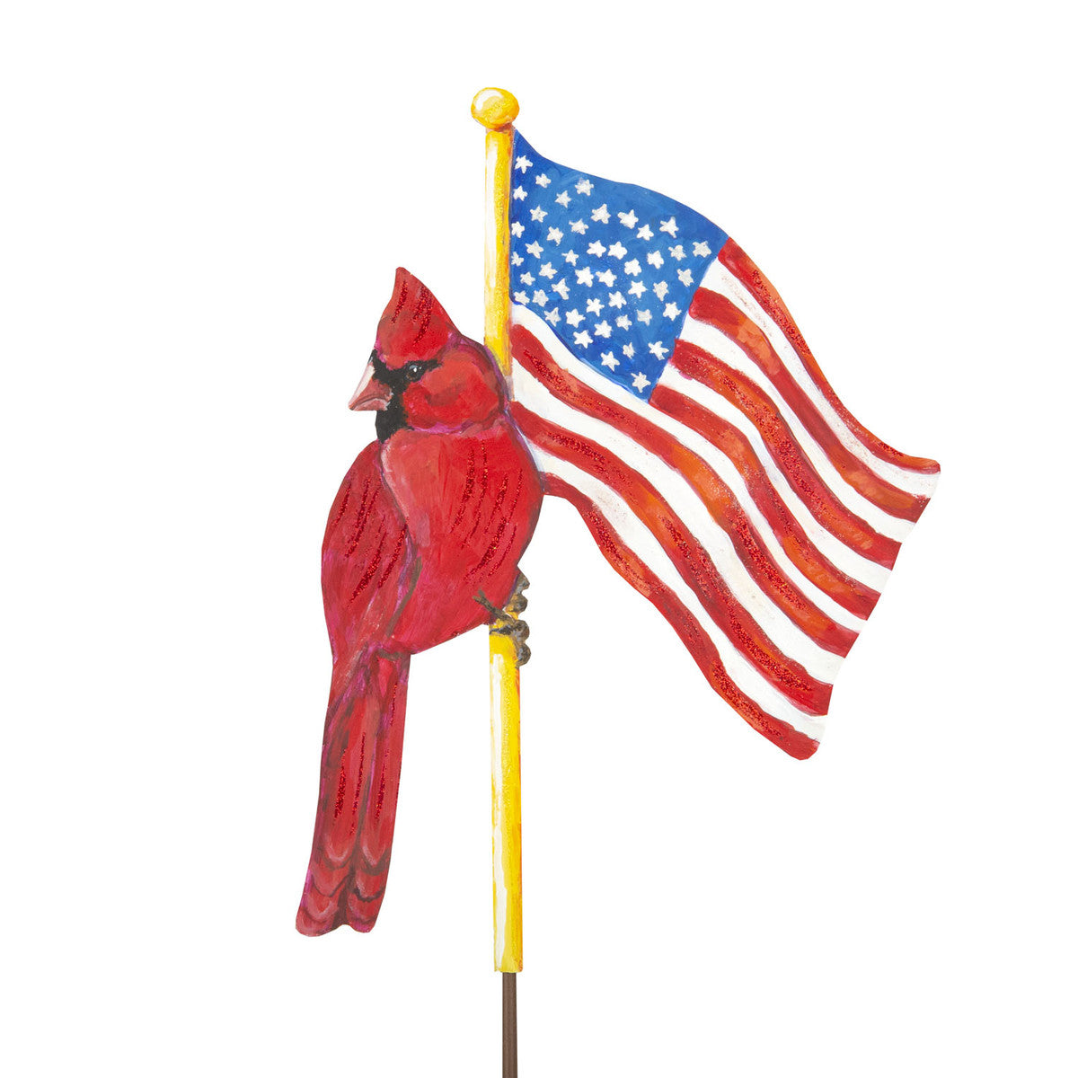 Cardinal & Flag Stake
