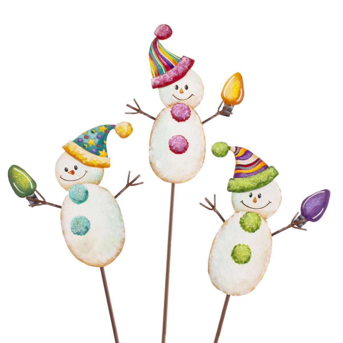 Merry & Bright Snowman Stake