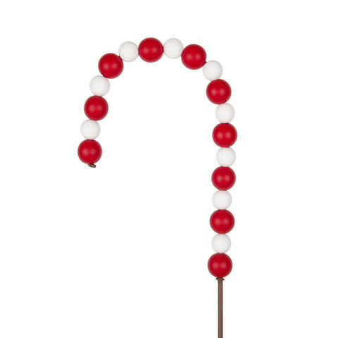Wood Bead Candy Cane