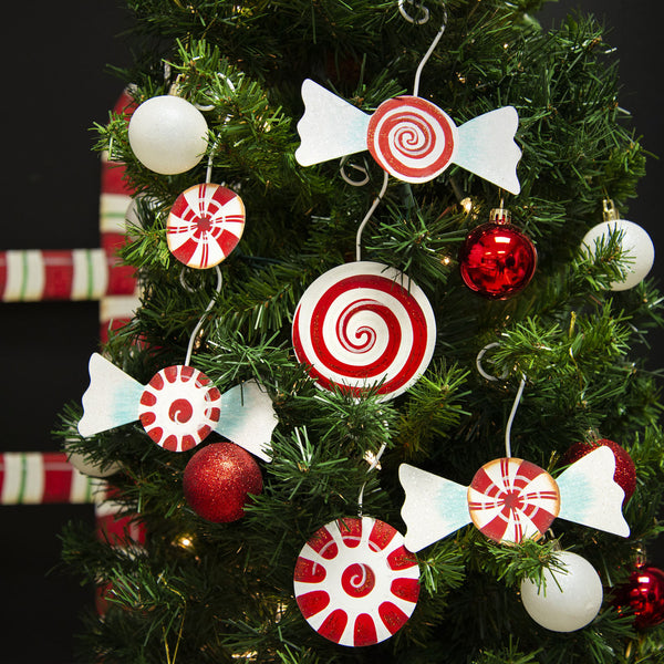 Peppermint Candy Cane Ornaments