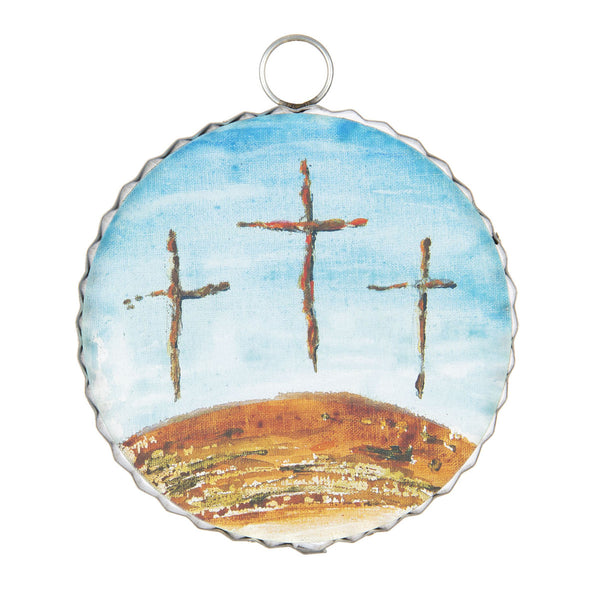 Crosses on a Hill Charm