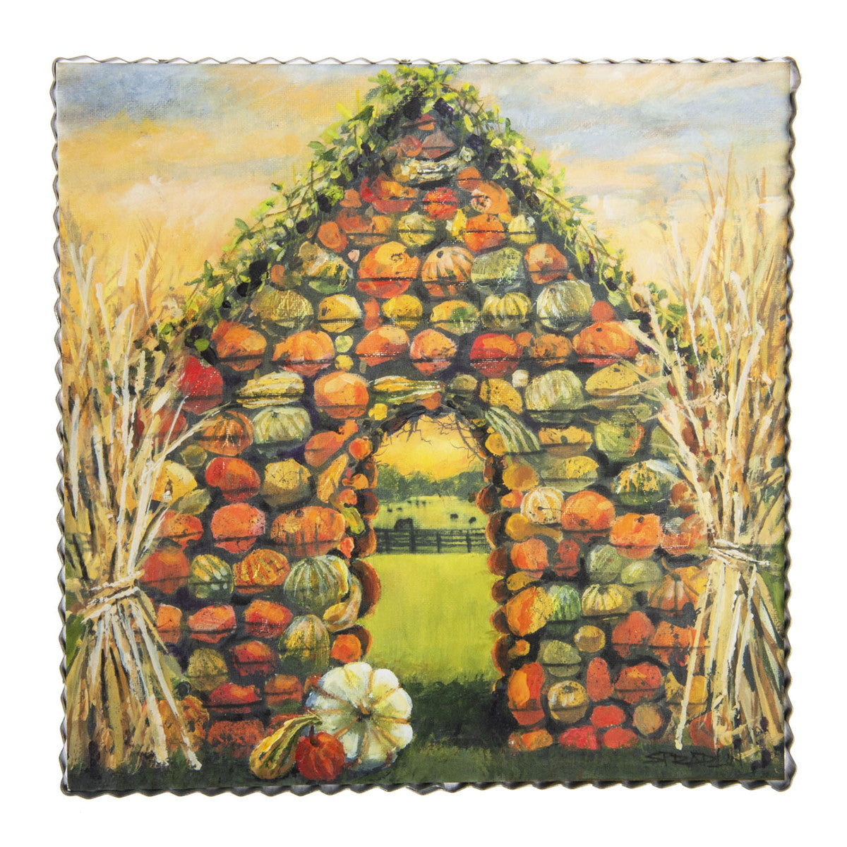 House of Pumpkins Print